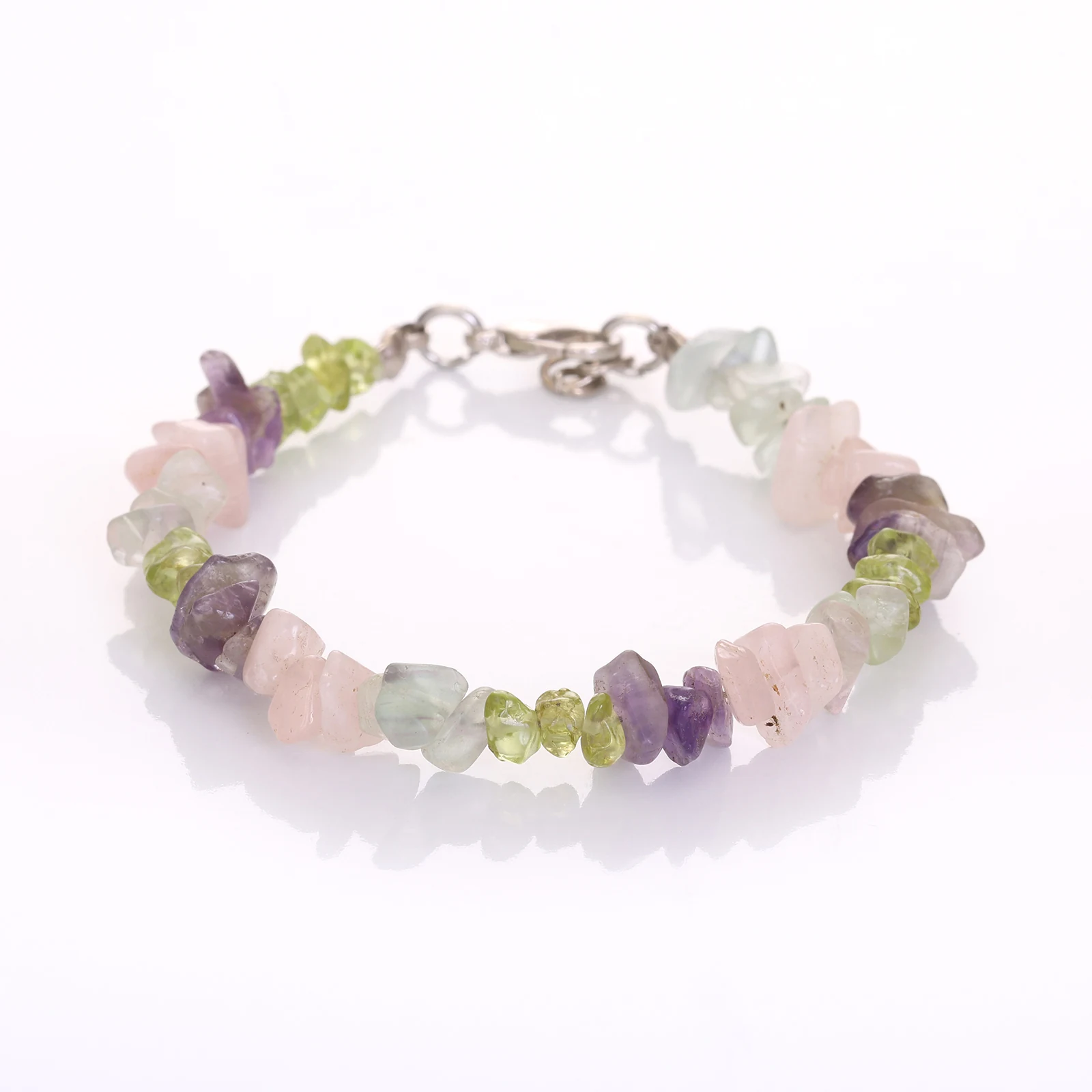 Bracelet Améthyste & Fluorite