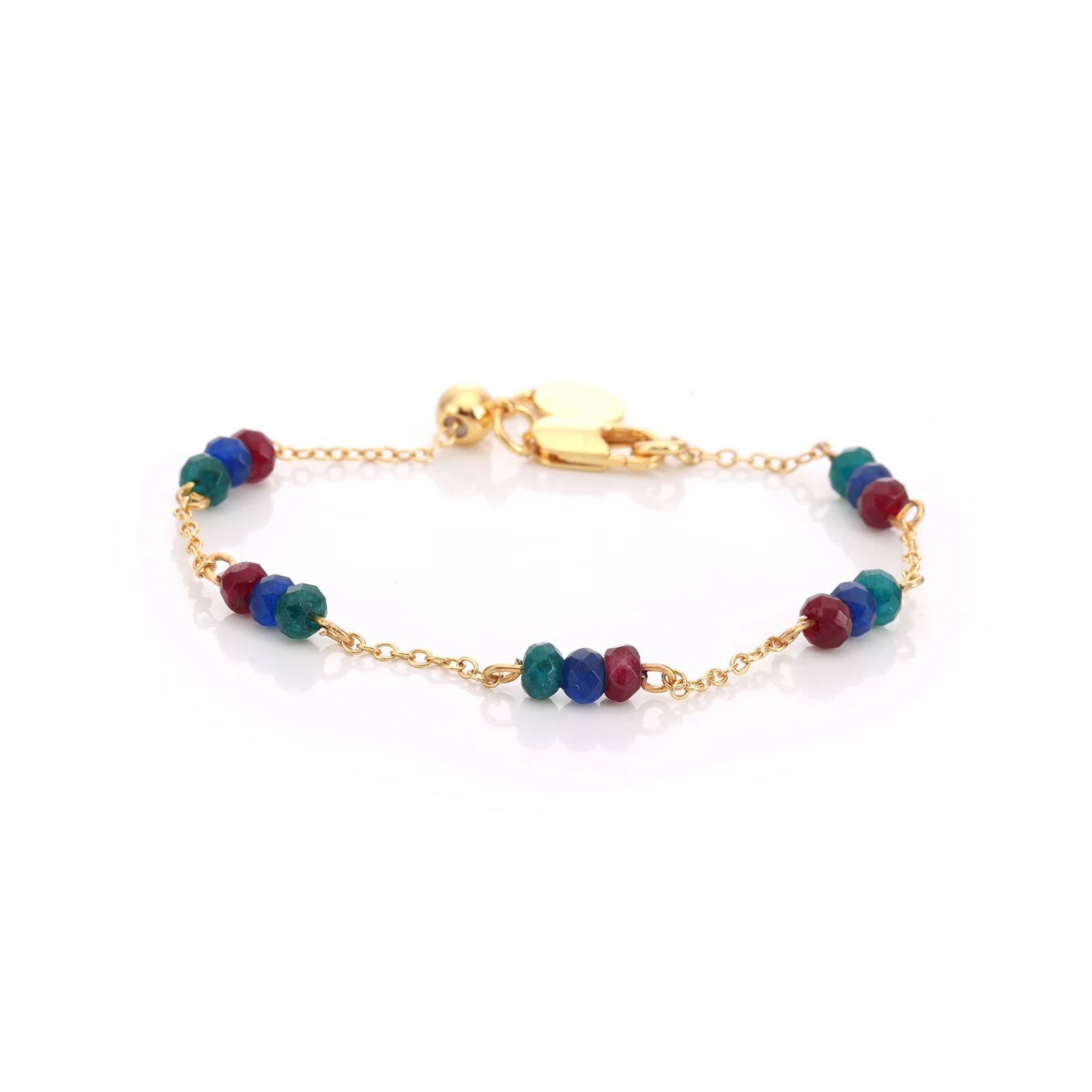 Bracelet Jade Rouge & Jade Bleu