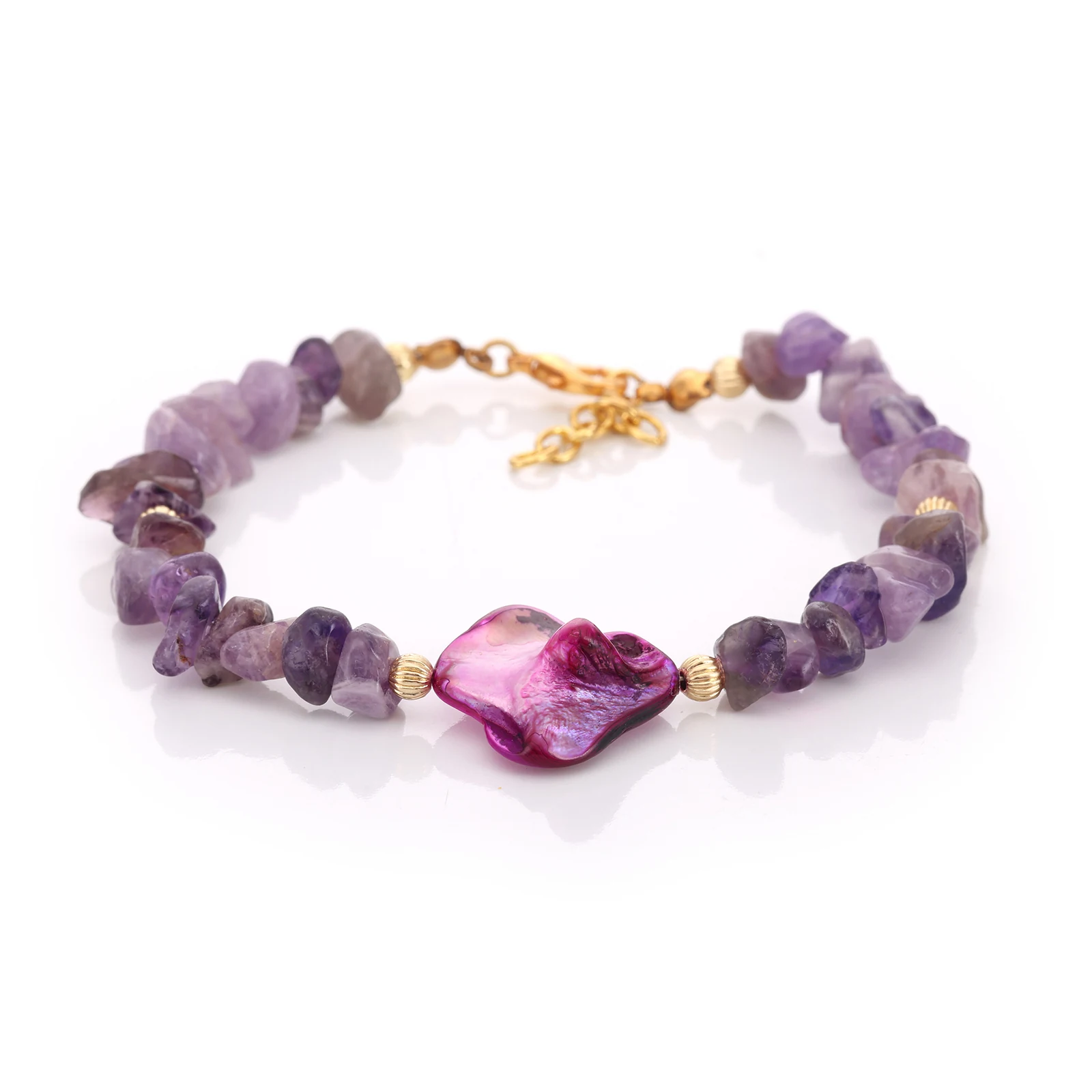 Bracelet Améthyste & Nacre