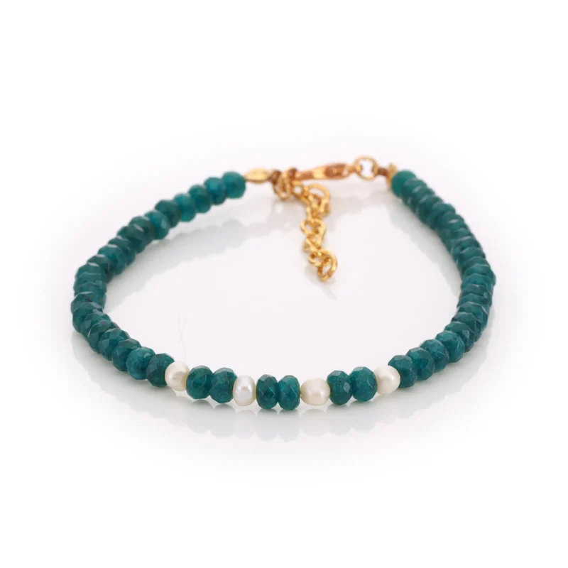 Bracelet Apatite & Perles de Culture