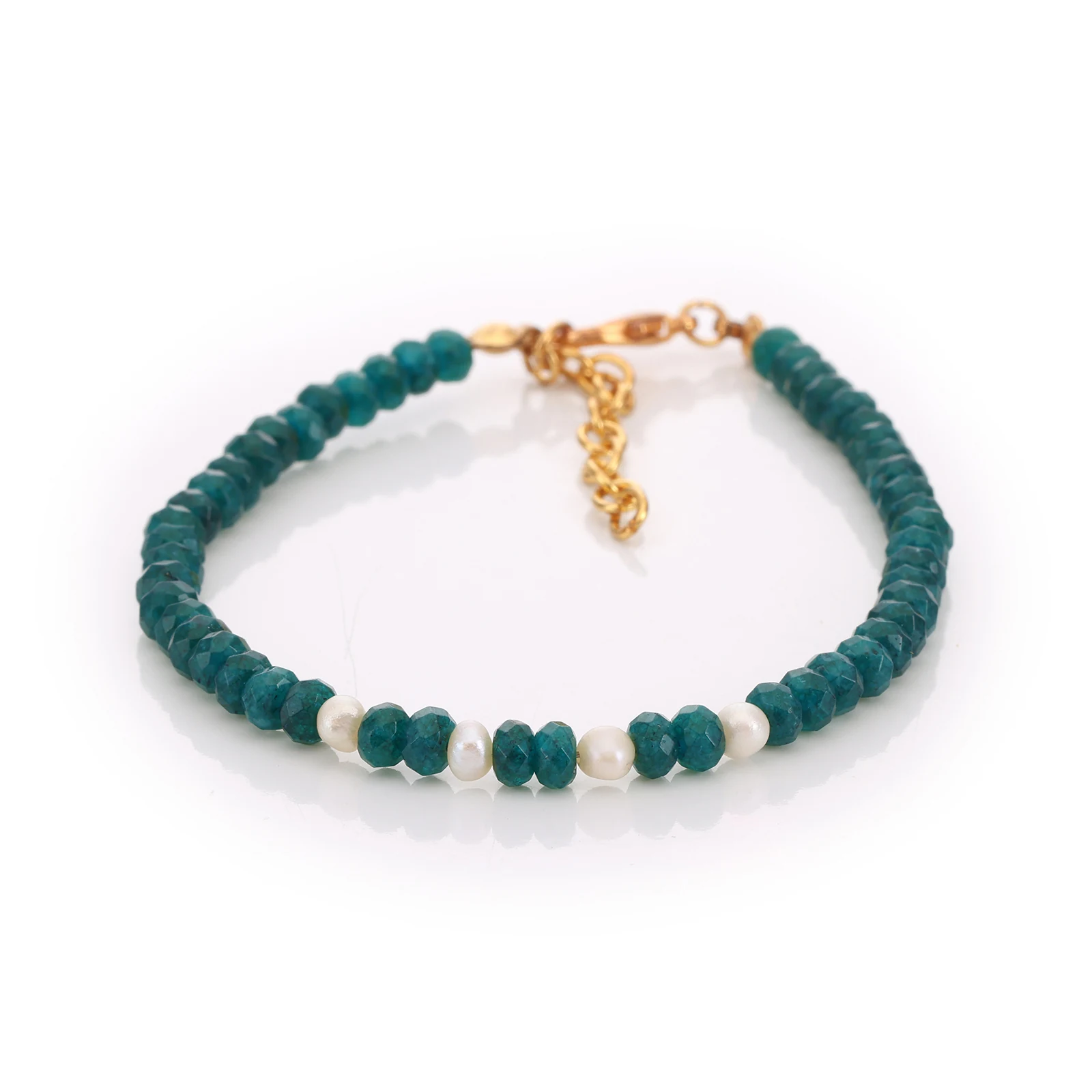 Bracelet Apatite & Perles de Culture