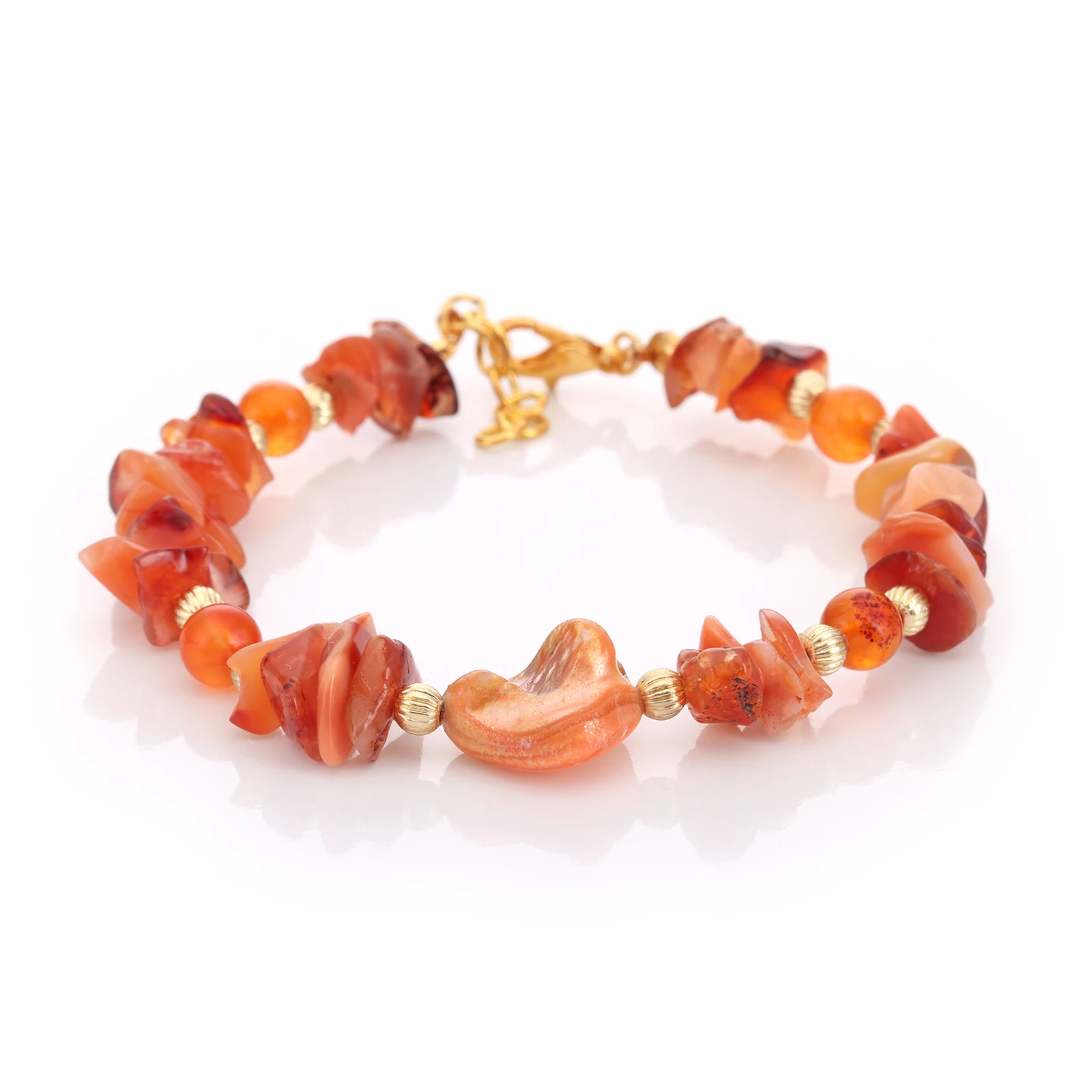Bracelet Cornaline & Nacre