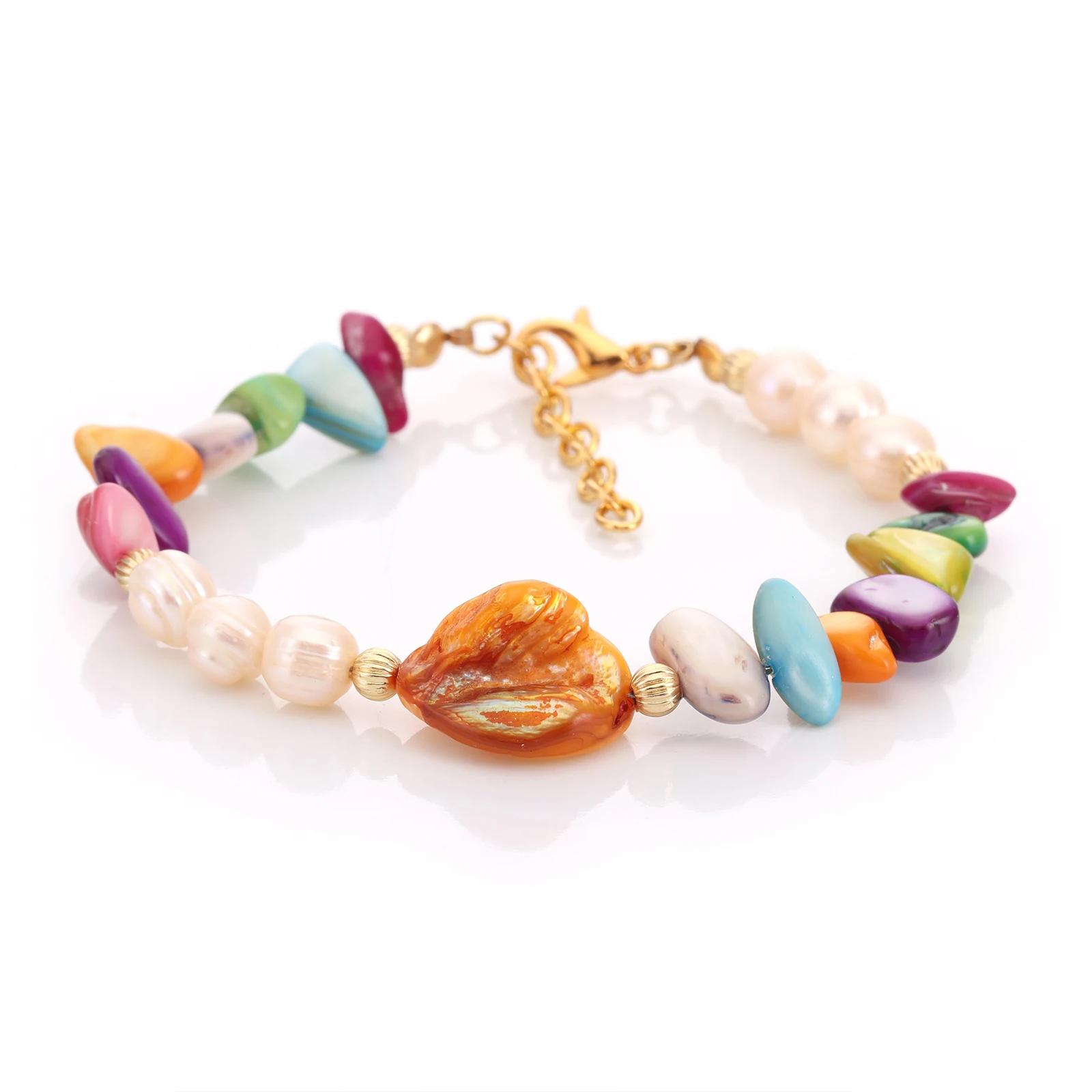 Bracelet Nacre & Perles de Culture — Réf. B070