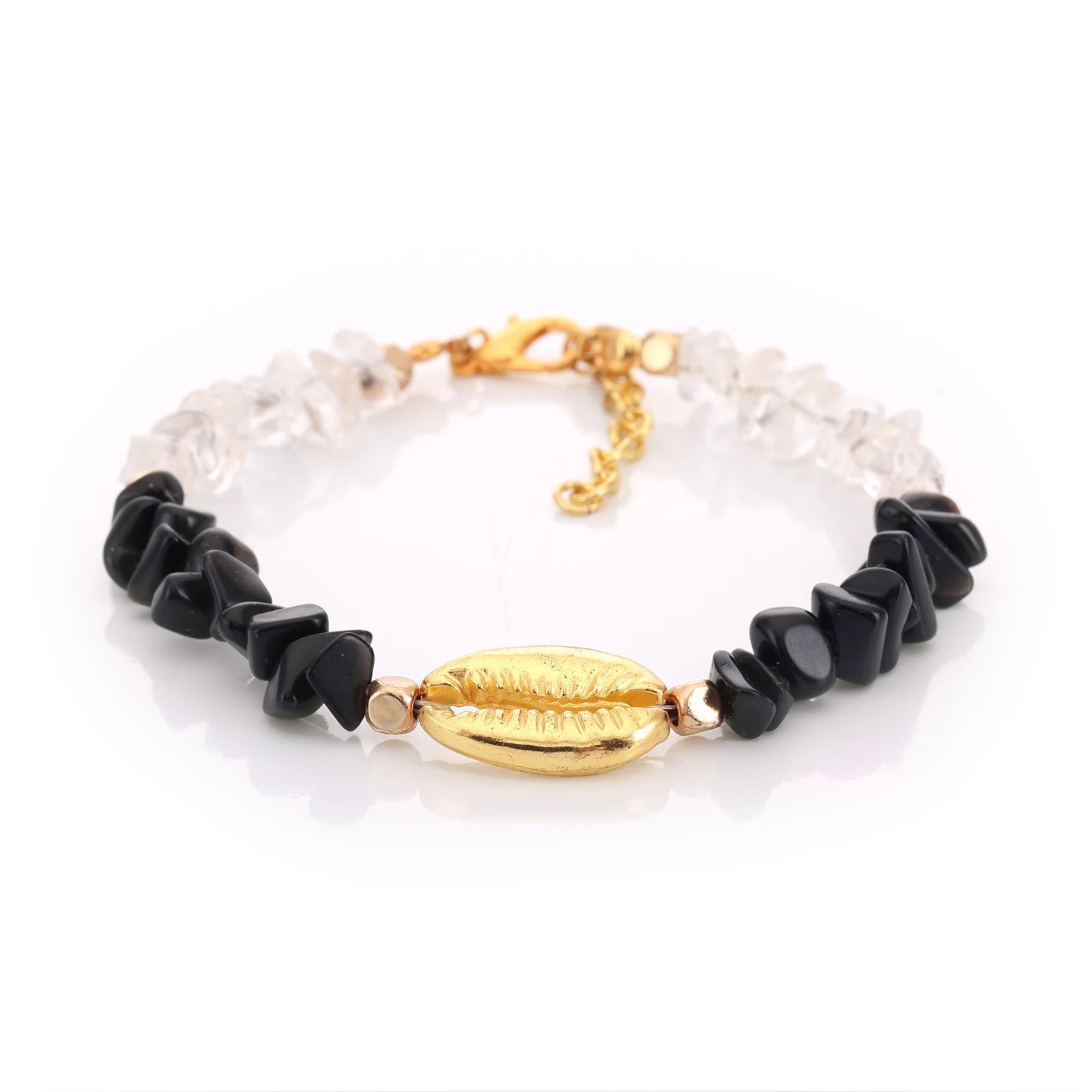 Bracelet Onyx & Quartz