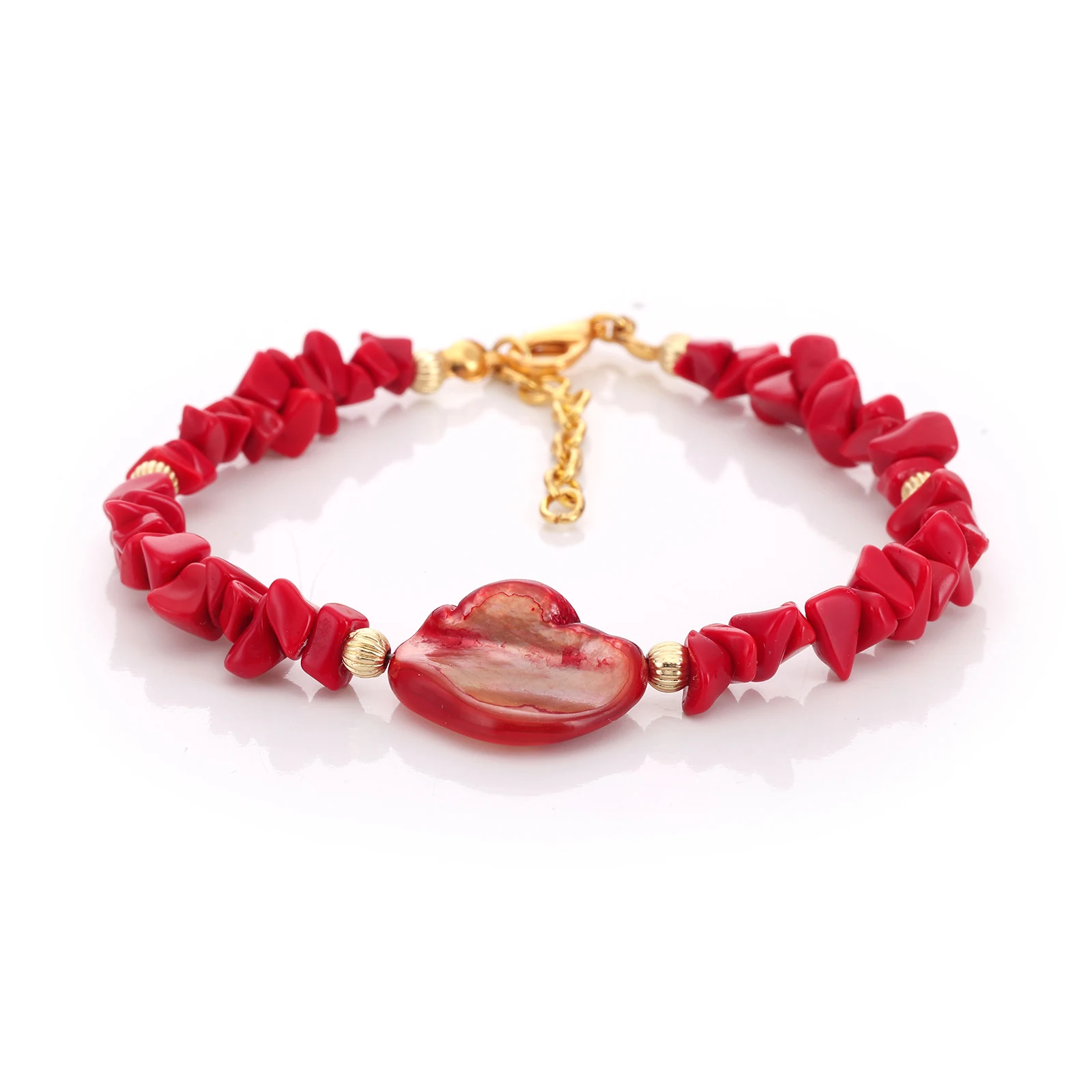 Bracelet Pâte de verre & Nacre