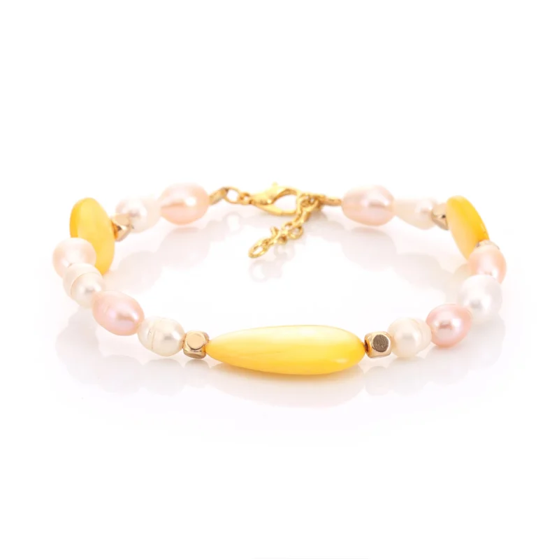 Bracelet Nacre & Perles de Culture — Réf. B087