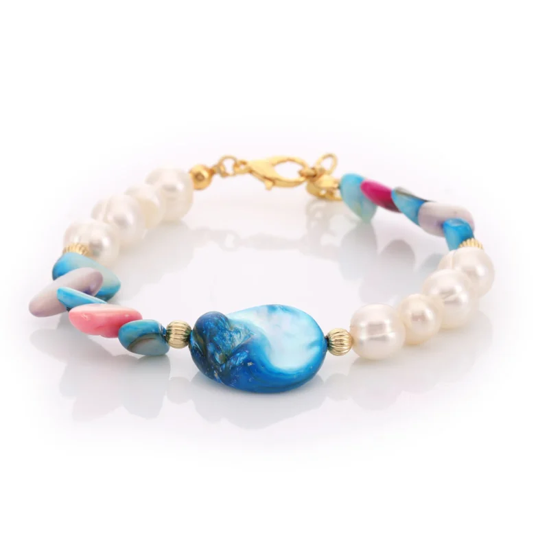 Bracelet Nacre & Perles de Culture — Réf. B091