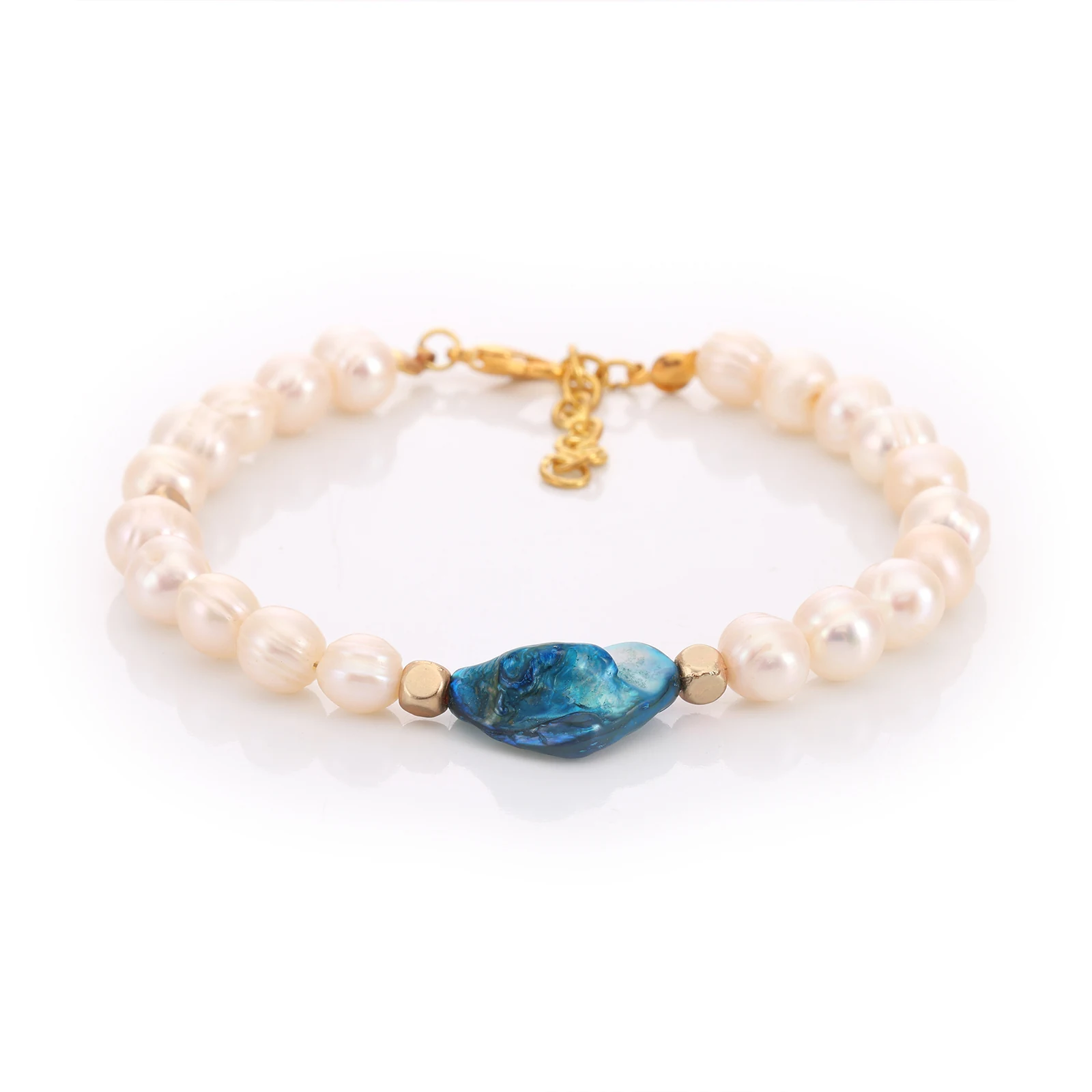 Bracelet Nacre & Perles de Culture — Réf. B093