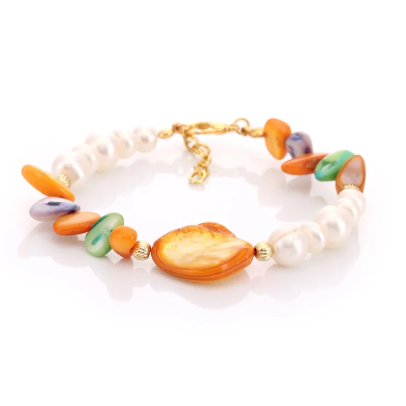 Bracelet Nacre & Perles de Culture — Réf. B102