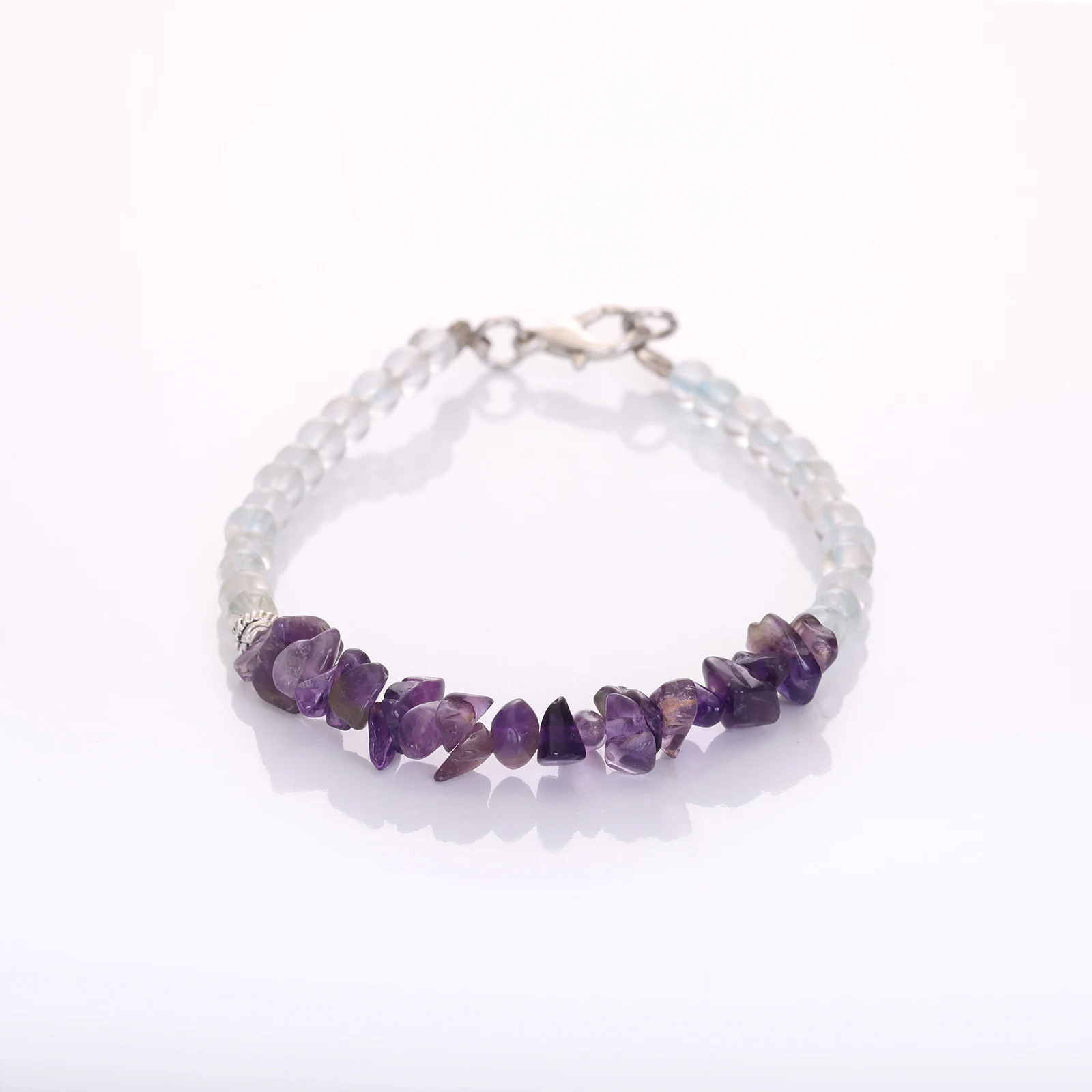 Bracelet Améthyste & Cristal de roche
