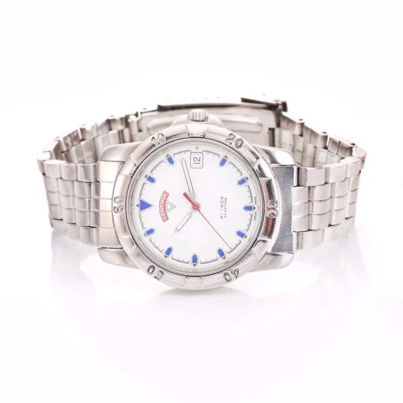 Certina Attack — Cadran Bleu Sport — vue 2