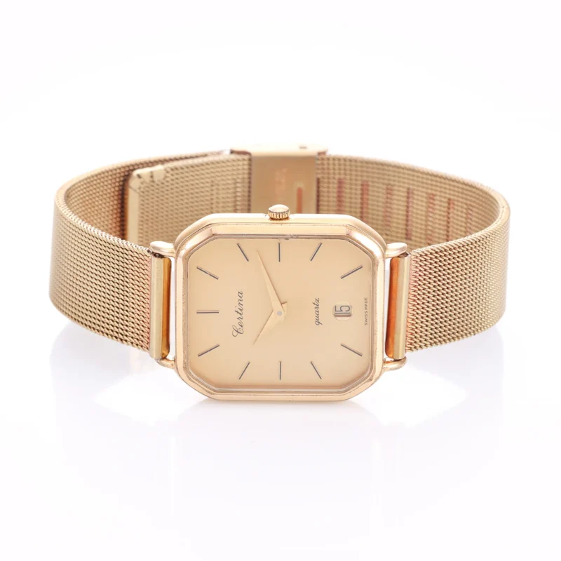 Certina — Cadran Clair, Bracelet Cuir