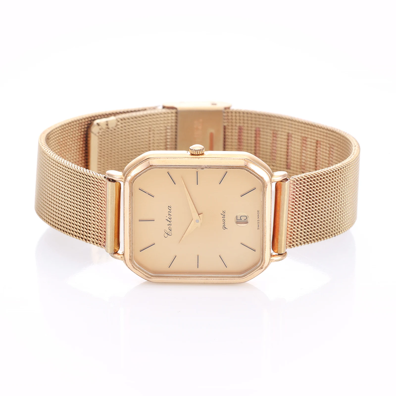 Certina — Cadran Clair, Bracelet Cuir