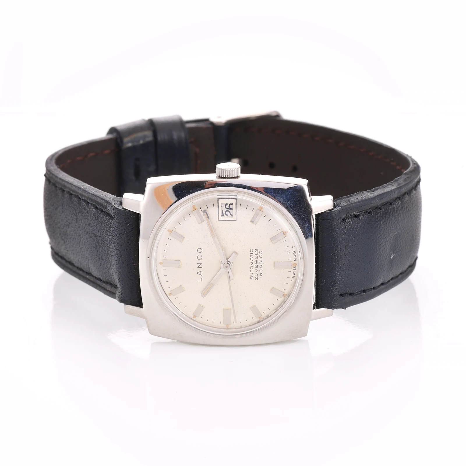 Lanco Automatic — 25 Rubis, Cadran Argenté