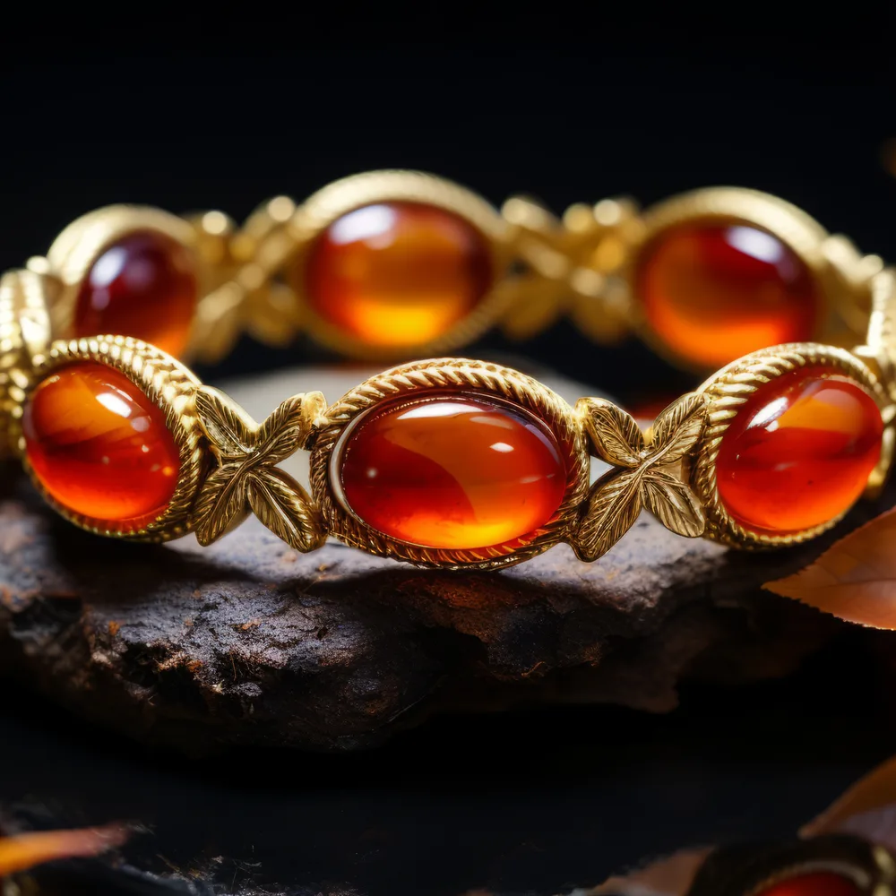 Bracelet pierre montée or