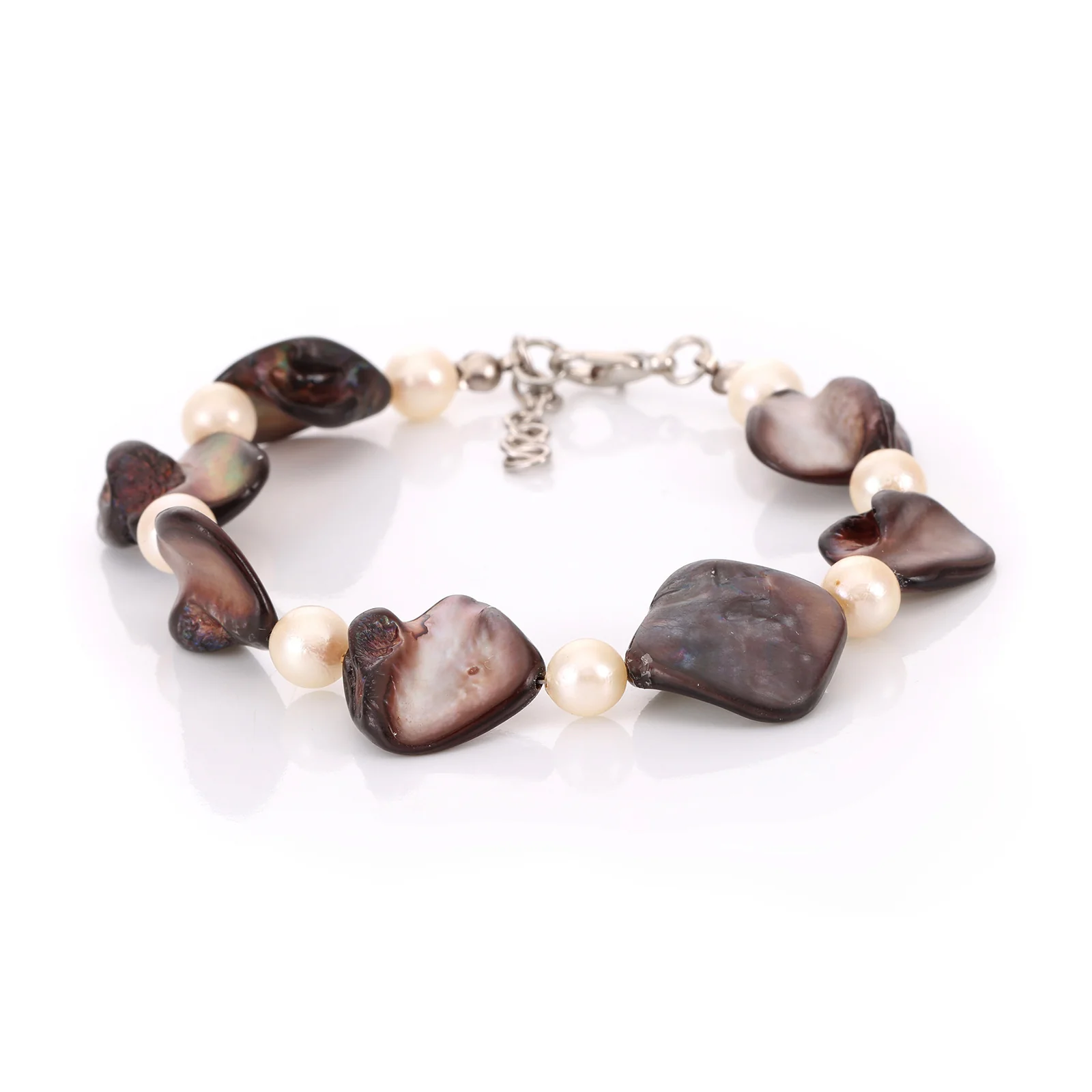 Bracelet en nacre et perles d'eau douce