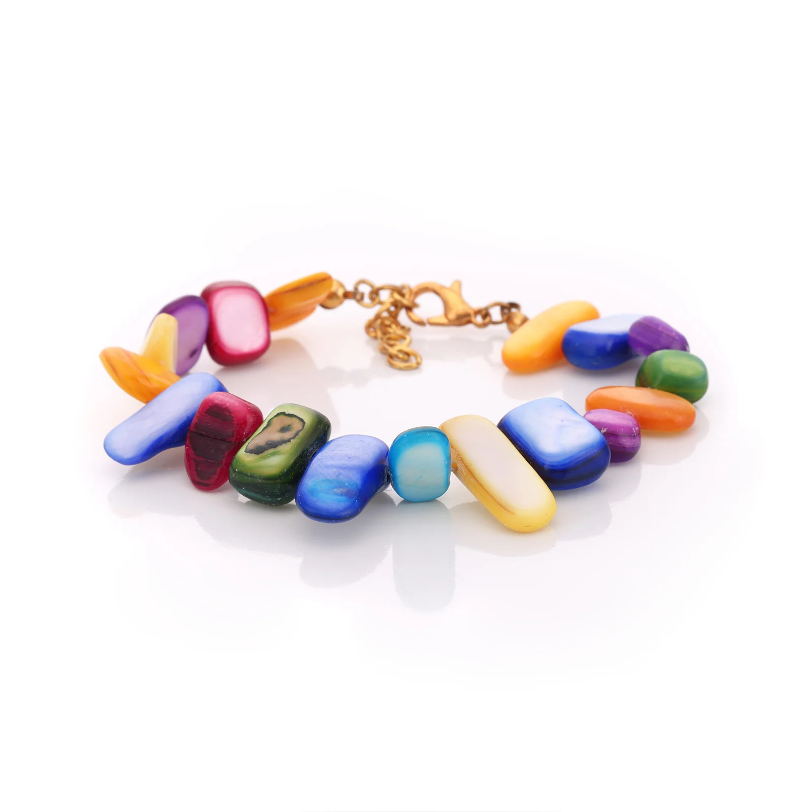 Bracelet en nacre teintée