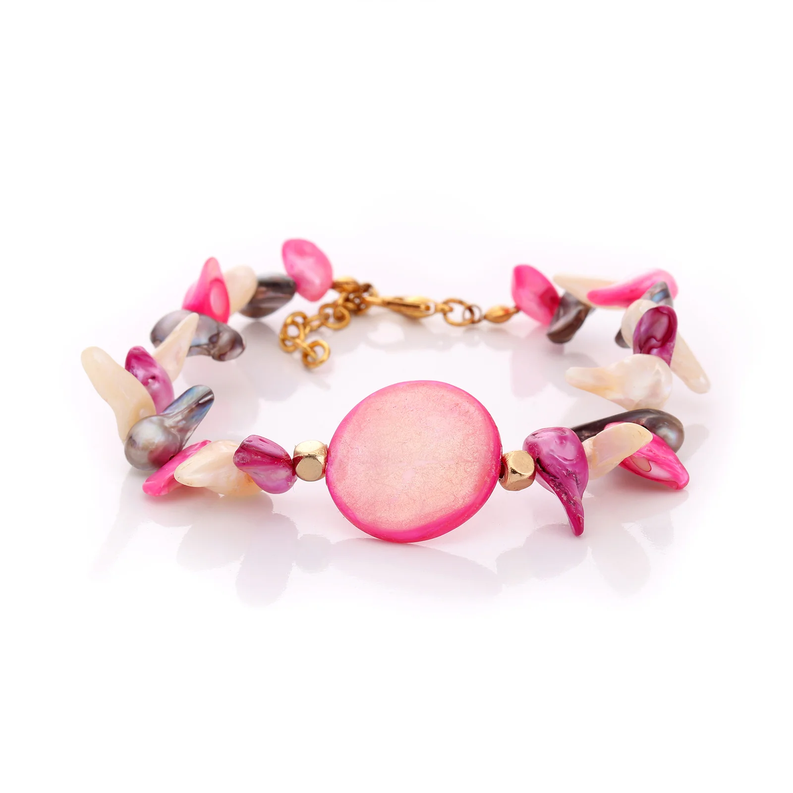 Bracelet en nacre et perles d'eau douce