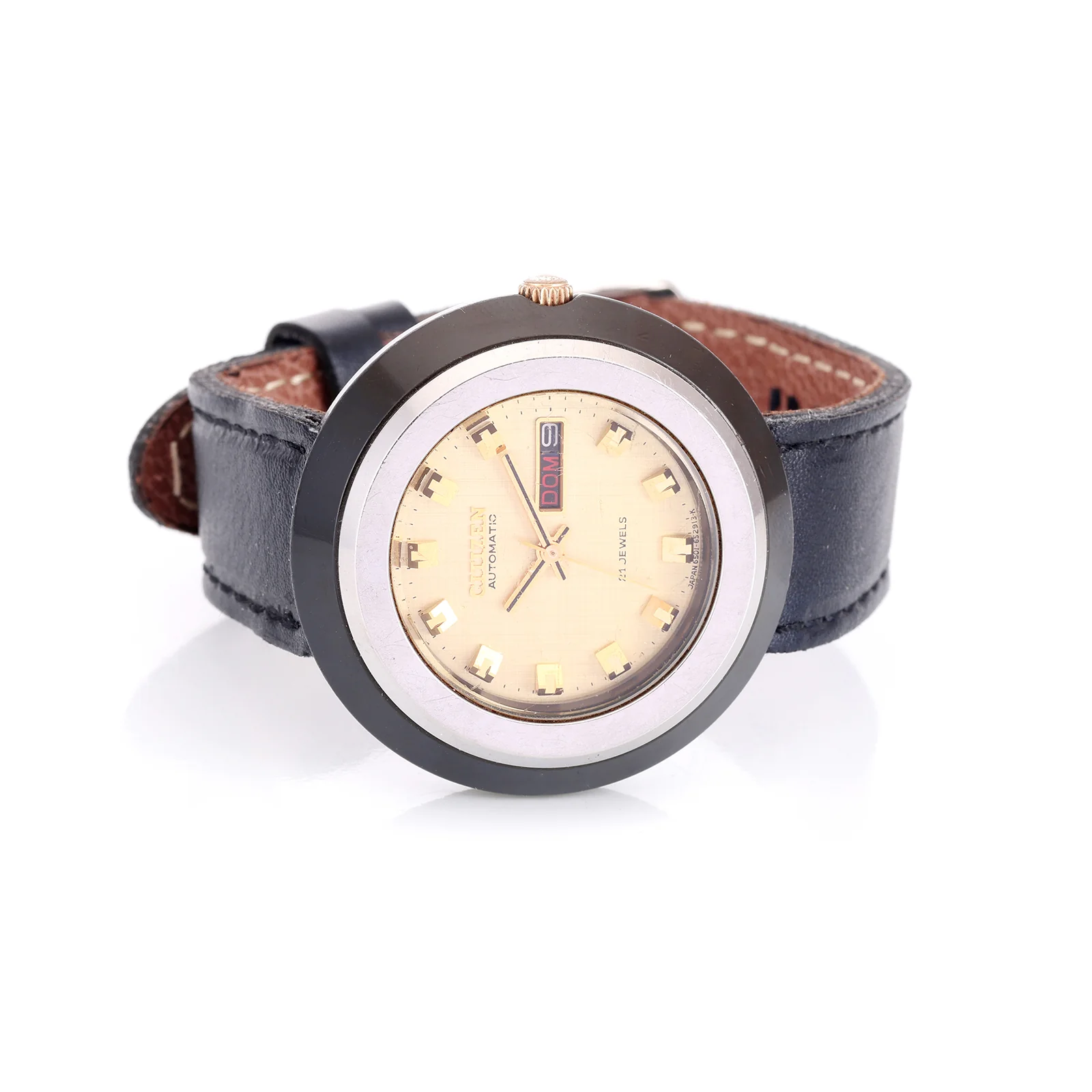 Montre Vintage Citizen — Automatic 21 Jewels « Blackie »