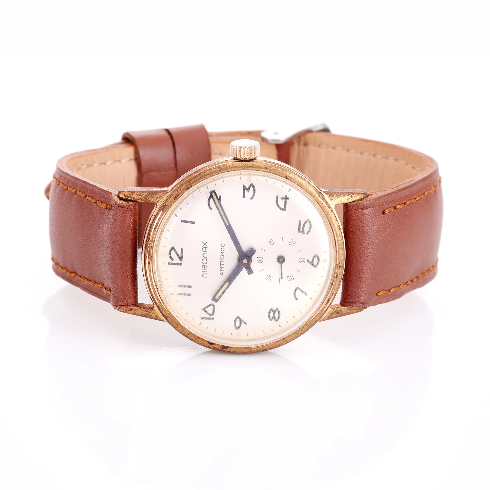Montre Vintage Nironax — Chiffres Arabes, Petite Seconde