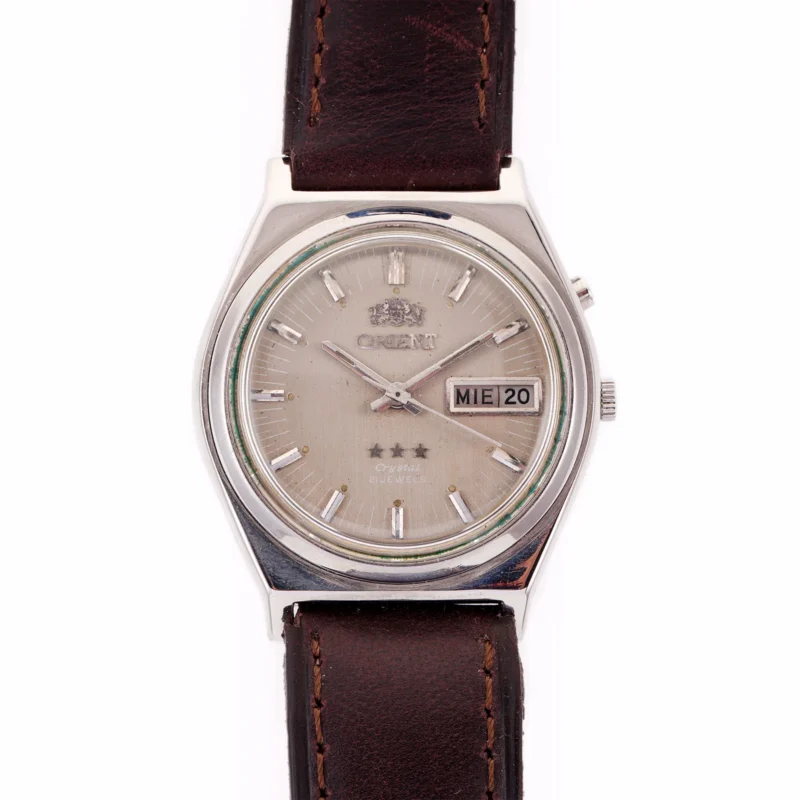 Montre Vintage Orient — 3 Stars Crystal, Cadran Argenté