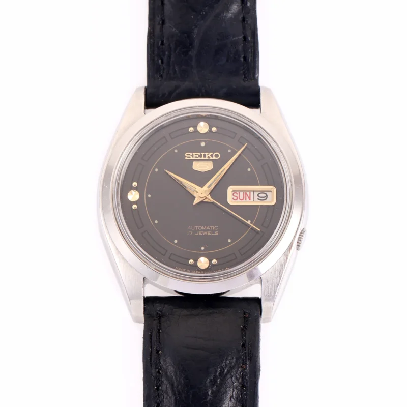 Montre Vintage Seiko 5 — Réf. 7009-8760, Cadran Bleu Nuit