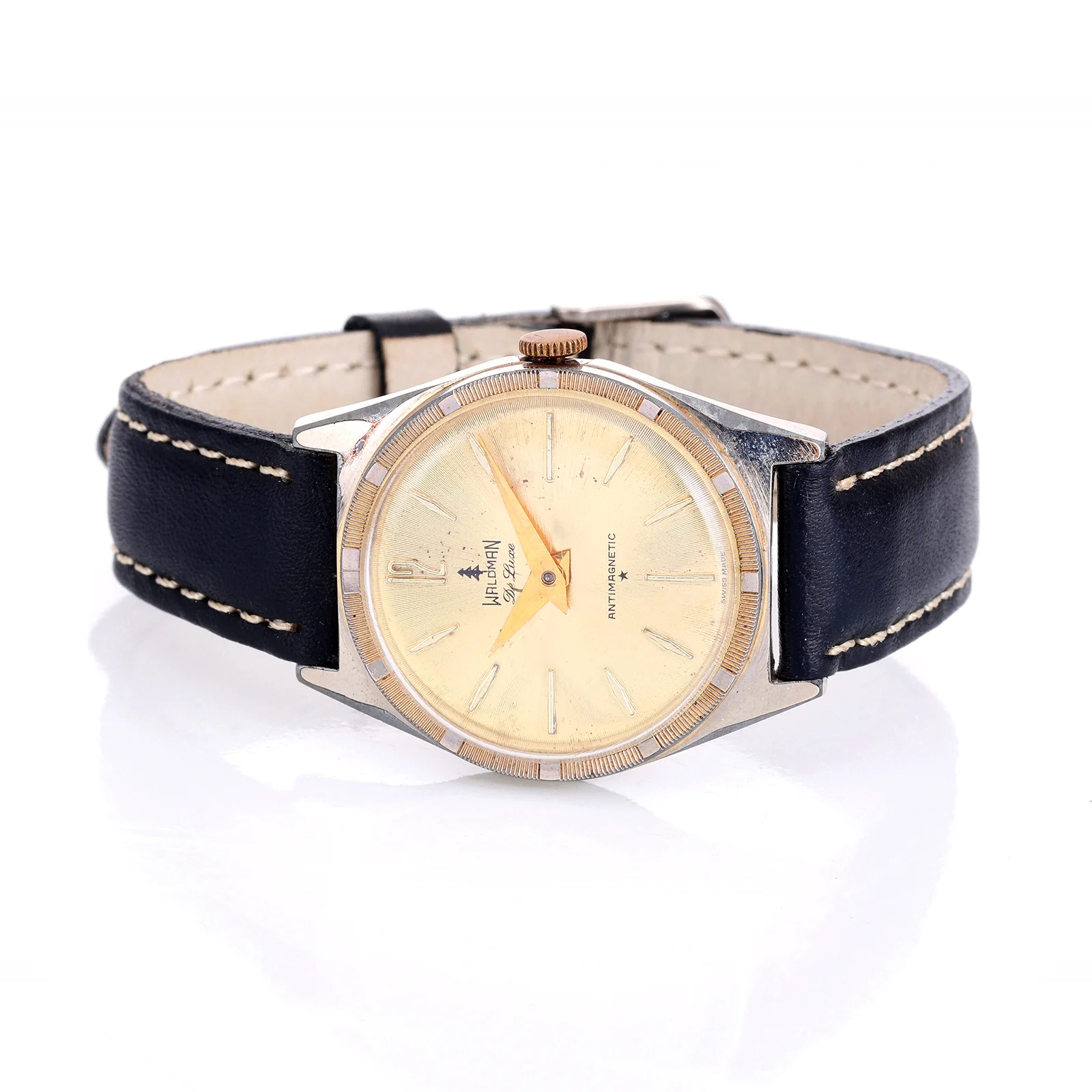 Montre Vintage Waloman de Luxe — Antimagnetic, Petite Seconde
