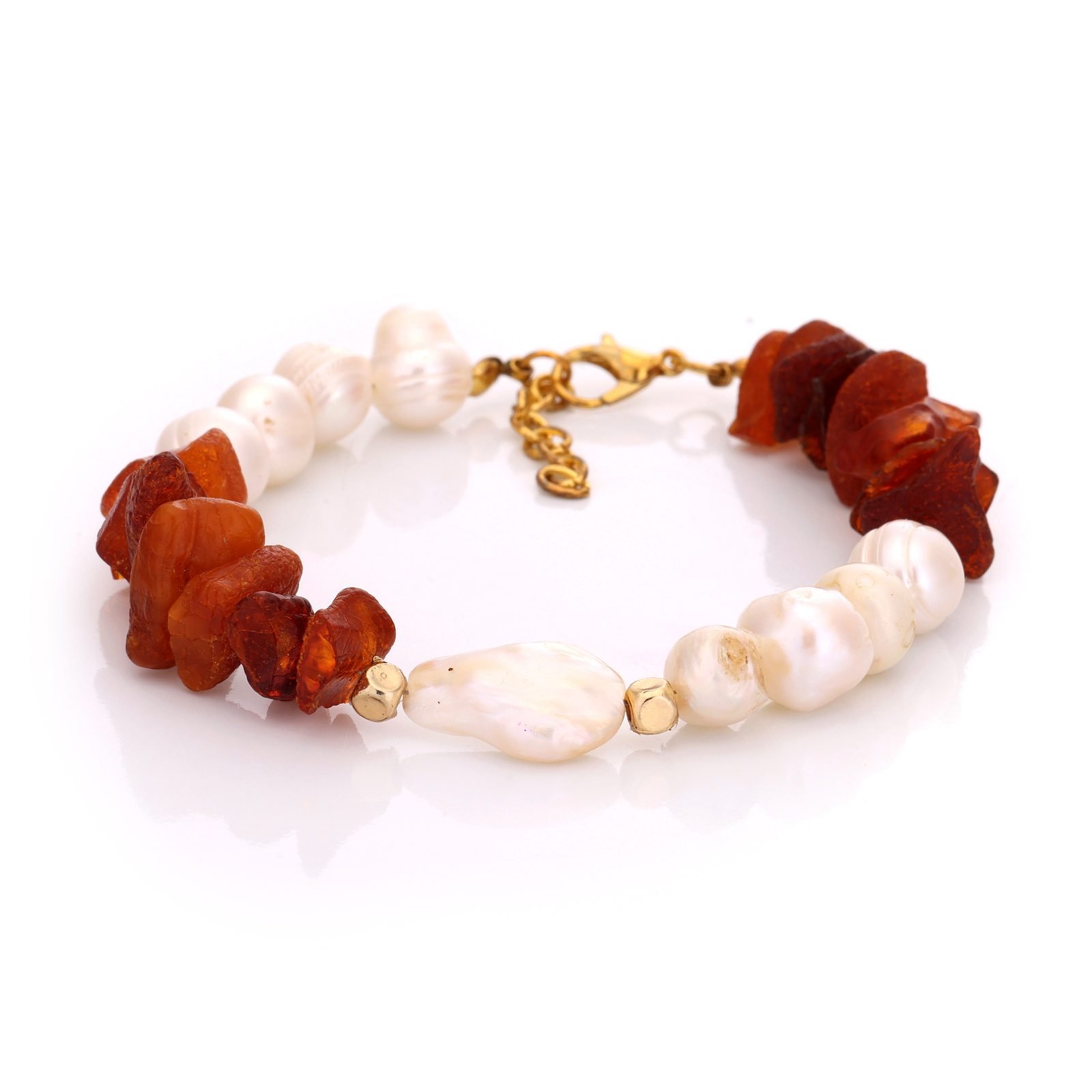 Bracelet Ambre Naturel — Ambre & Perles Baroques