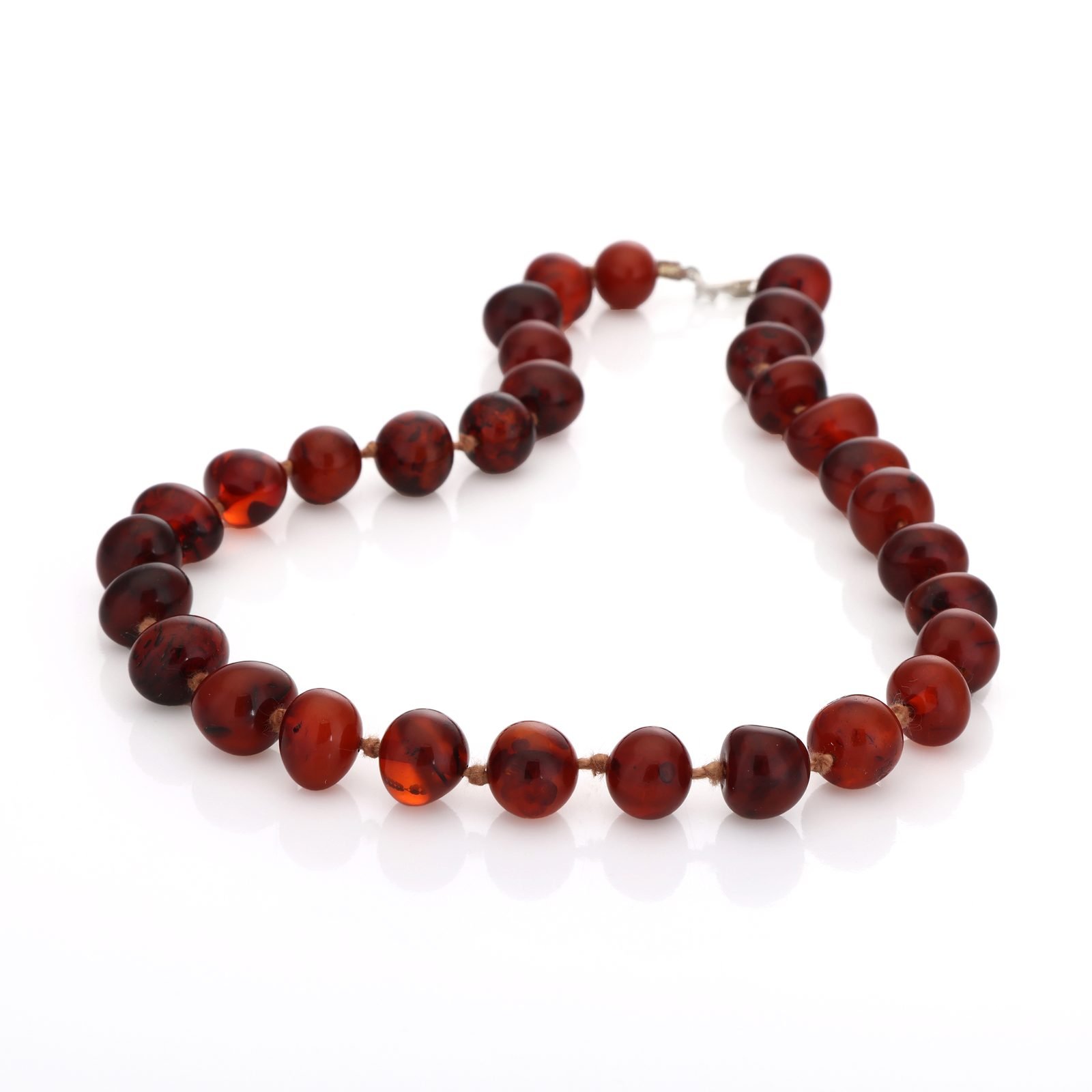 Collier Ambre Naturel — Perles Rondes