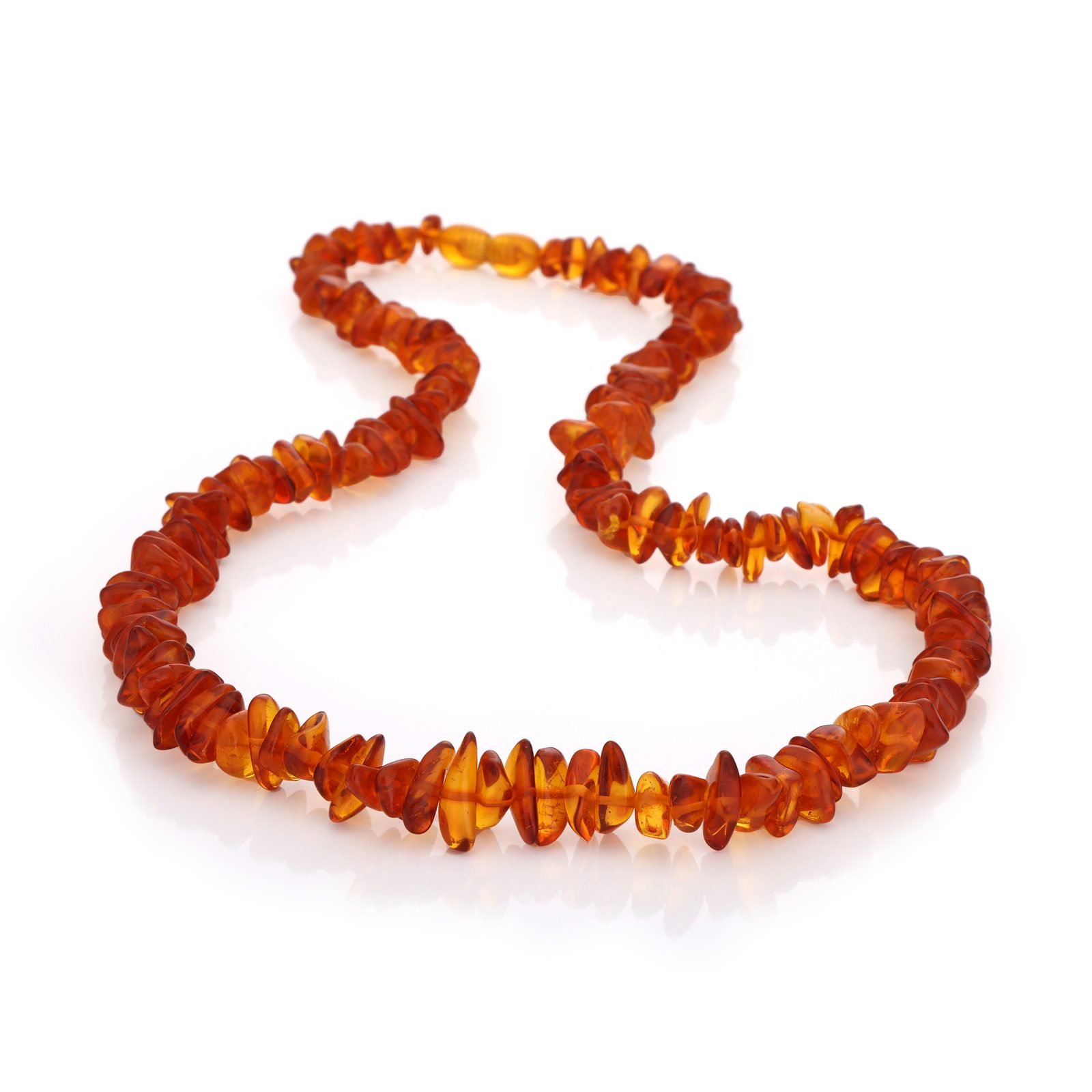 Collier Ambre Naturel — Copeaux