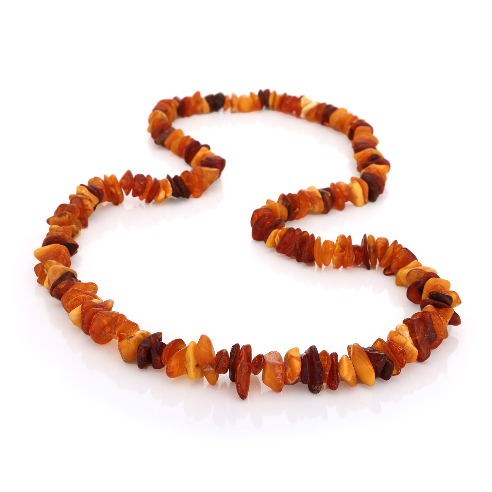 Collier Ambre Naturel — Fragments Panachés