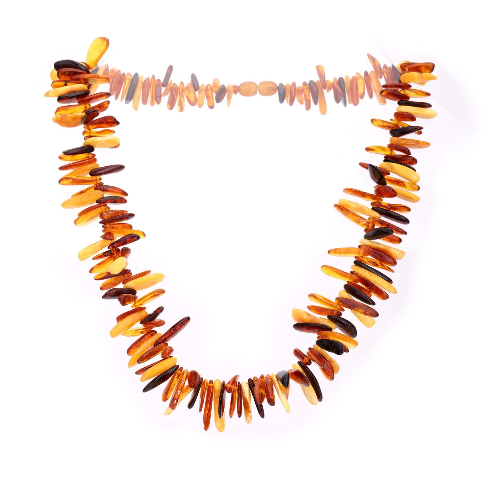 Collier Ambre Naturel — Pétales en Épis – Image 2