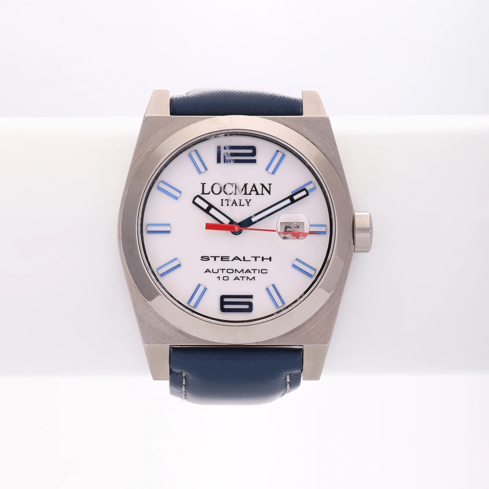 Montre Vintage Locman — Stealth Automatic Titanium, Cadran Blanc