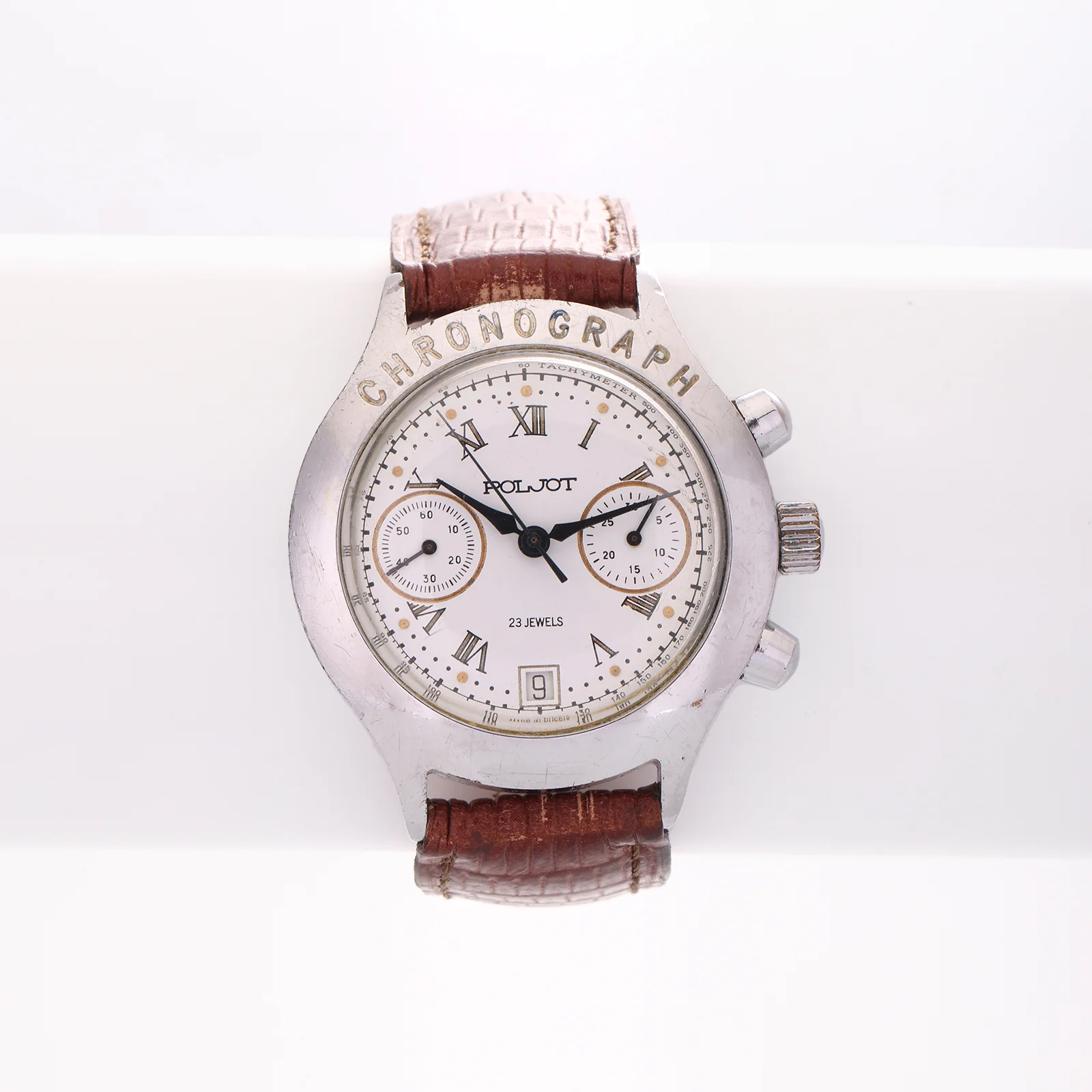 Montre Vintage Poljot — Chronographe Mécanique 23 Jewels « Gorbatchev »
