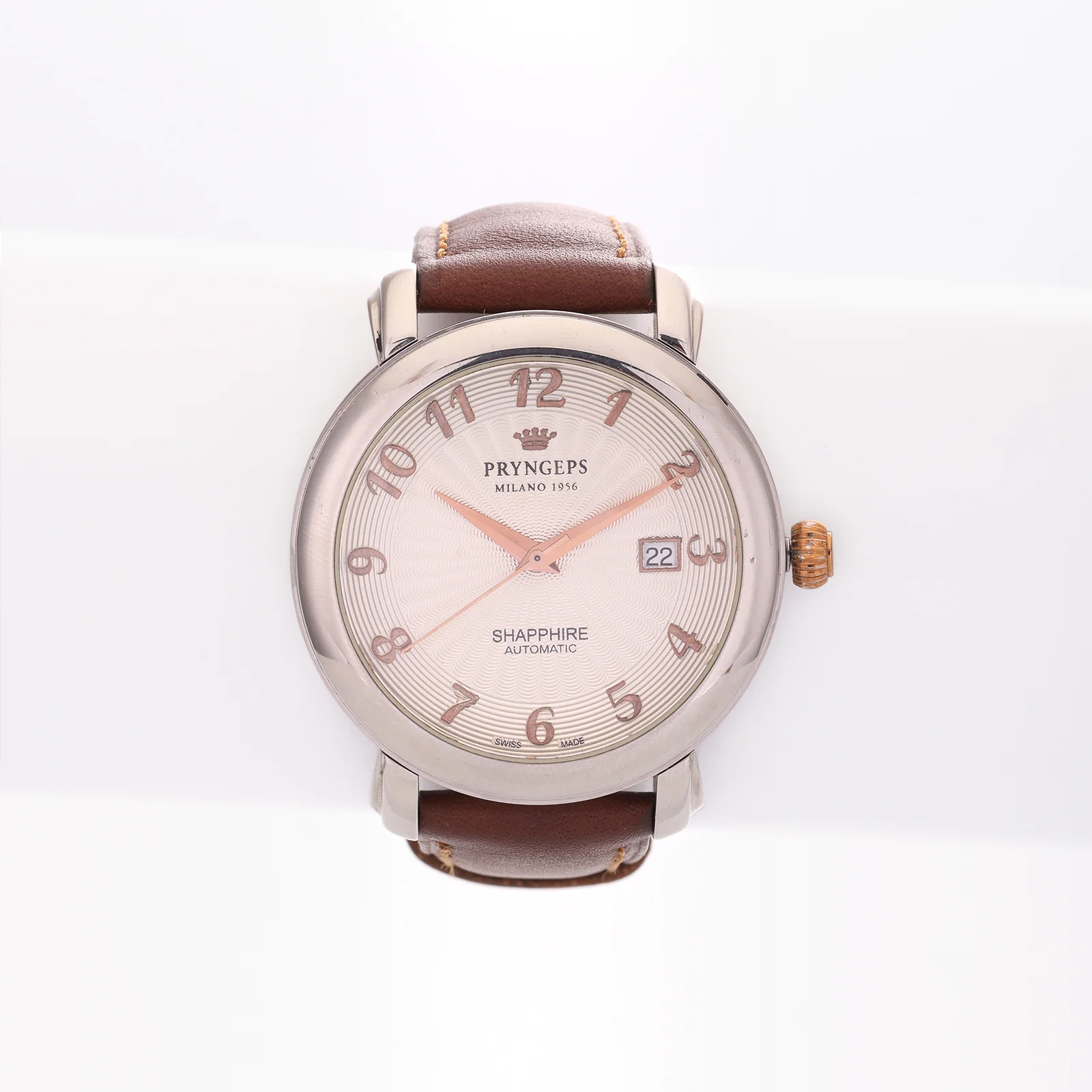 Montre Vintage Pryngeps — Prestige Automatic, Cadran Guilloché